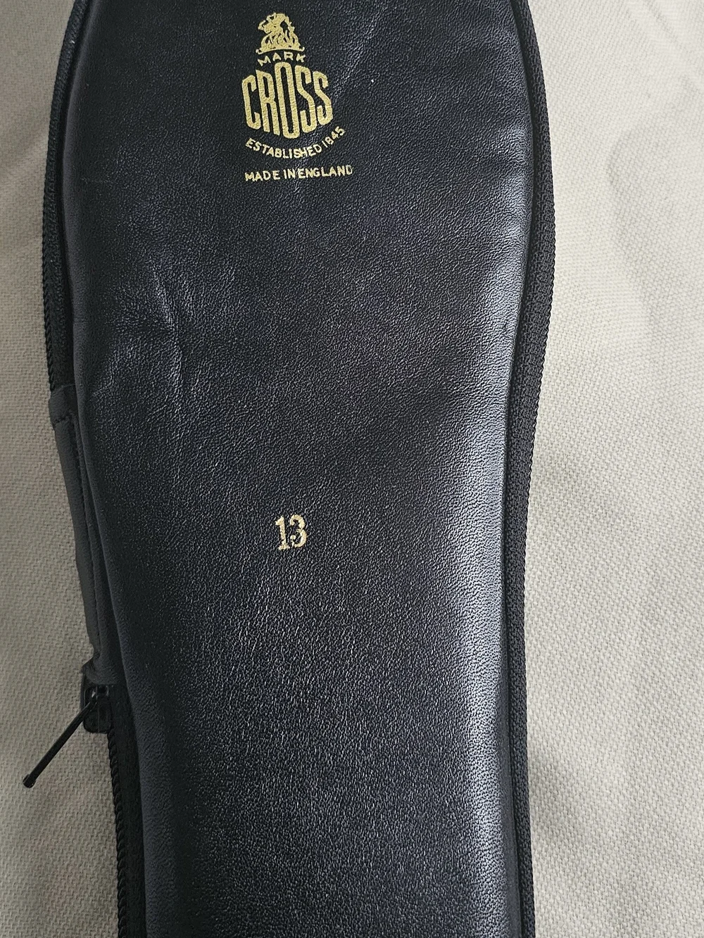 N/A black leather